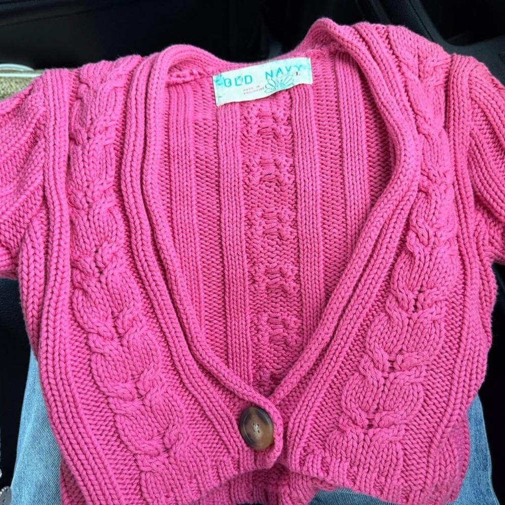 Old Navy Bright Pink Women's Cardigan